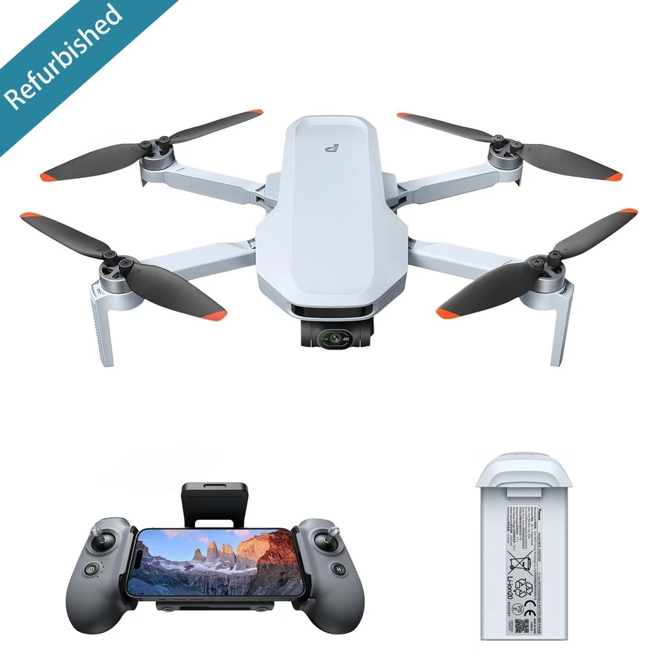 Drone GPS Potensic ATOM 2 reacondicionado cardán de 3 ejes cámara 4K kit estándar