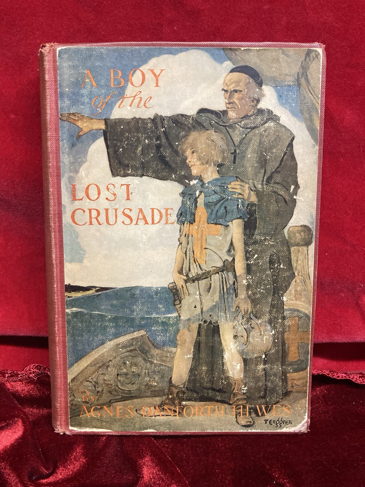 A Boy of the Lost Crusade 1923 Hewes Tenggren HC Illus Antique Book Antique