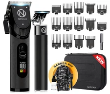 Professional Hair Clippers for Men, Professional Barber Clippers and Trimmer Set