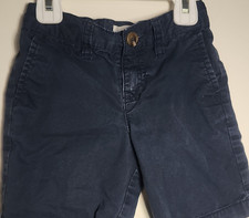 Old Navy Navy Blue Khakis Shorts 3T Unisex Baby & Toddler Button Elastic Waist
