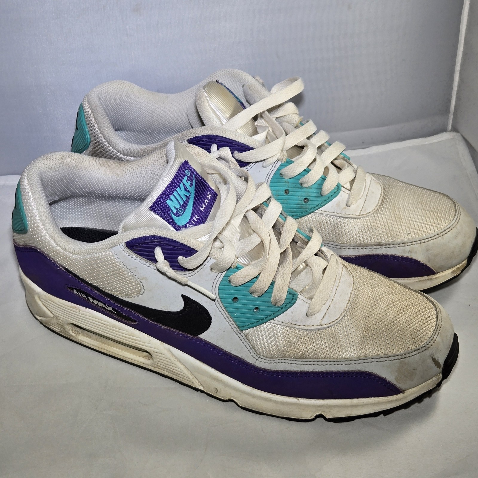 Nike Air Max 90 ‘Grape’ Hyper Jade AJ1285-103 Mens Size 11.5