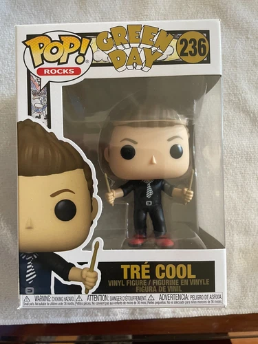 Funko POP! Rocks #236 Tré Cool (Green Day) Vinyl Figure New in Pop Protector