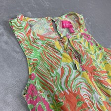 Lilly Pulitzer Romper Womens XS Colorful Print Sleeveless Beach Vacation Casual