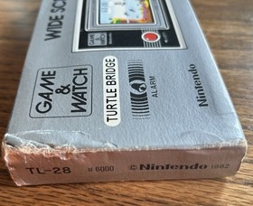 1981 Nintendo Game & Watch Wide Screen Turtle Bridge Fully Box Instru Working