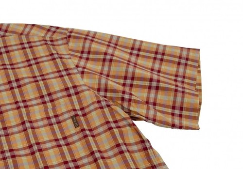 Karl Helmut Plaids Cotton Short Sleeve Shirt Size S-M(K-106466) - Picture 5 of 12