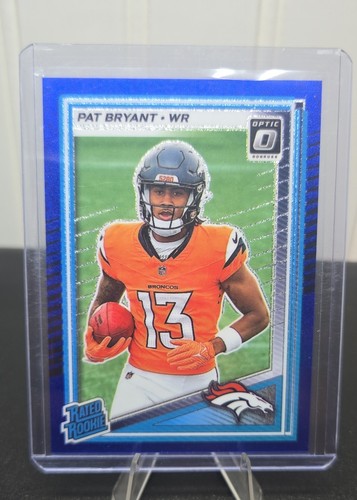 2025 Panini Donruss Optic - Rated Rookie Pat Bryant #215 Blue Glitter Prizm (RC)