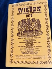 Wisden Cricketers' Almanack. 1976. Hardback With Replacement Dust Jacket.