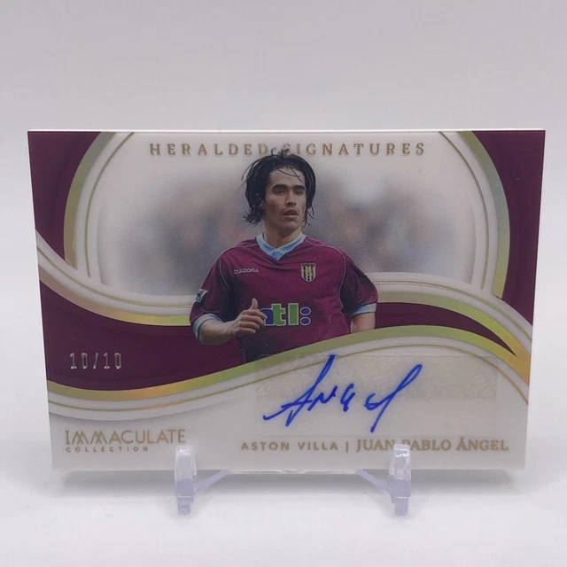 2023-24 Immaculate Juan Pablo Angel Heralded Signatures Auto #10/10 (Edge)