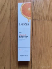 SADOER Vitamin C Brightening Eye Cream 20g Fresh Orange Essence Ex 5/27 Sealed 