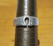 Hufeisen oder Omega Ring 926 massiv Silber. Handarbeit Größe 57/58