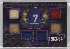 2018-19 Leaf Ultimate Touchstone Seasons Purple /5 Tim Horton #TS-14 HOF k4s