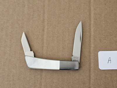 Vtg Gerber Silver Knight 250B Pearl Lockback Blade Folding Knife Japan 7626 vA