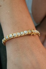 Gold Plated Sterling Silver Diamond Accented ...