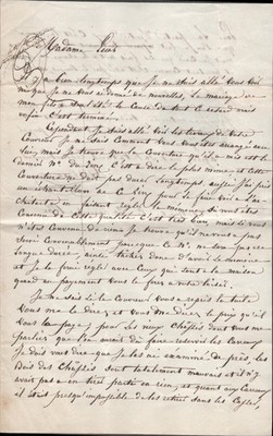 1860 NEUILLY-SUR-SEINE (PARIS), FRANCE antique handwritten letter FRENCH WRITING