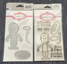 The Stamps of Life Dies & Stamps Set STEPHANIE DOLL 4 Pool Party Summer
