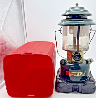 Vintage Coleman Model 288 CL2 Adjustable Dual Fuel Lantern w/ Red Case 6/84 USA