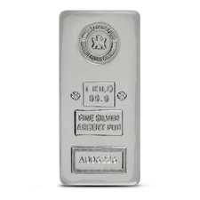 1 Kilo (RCM) Royal Canadian Mint Silver Bar (New)