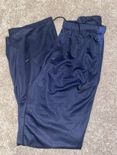 Nike Dri Fit Running Track Athletic Pant Men Size Medium Blue Gym Workout Swoosh
