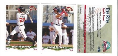 2018 DANVILLE BRAVES COMPLETE TEAM SET MINORS ATLANTA BRAVES GREYSON JENISTA RC
