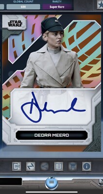 HIGH TEK 2025 WAVE 2 SR 600cc ORANGE SIGNATURES DEDRA TOPPS STAR WARS TRADER