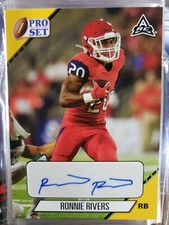 2021 Leaf College Pro Set Ronnie Rivers Auto Fresno State Autograph Yellow 