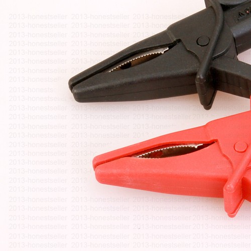 Hantek HT18A fitting of DSO3064 2pcs Large Dolphin Gator Clips Red+Black - Picture 3 of 7
