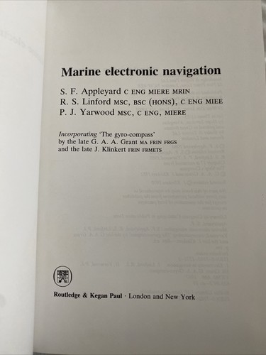 Marine Electronic Navigation 2nd EnlargE Edition S F Appleyard HB Book 1988 IDLB - Picture 9 of 12