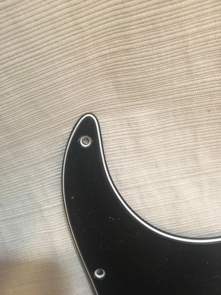 Nuevo golpeador de repuesto IZQUIERDO 3 capas negro para guitarra Fender Stratocaster Foto 2 de 4