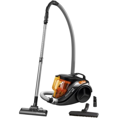Rowenta RO3753 Compact Power Cyclonic Bodenstaubsauger schwarz/orange 750 Watt