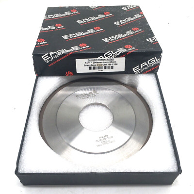 Eagle Super Abrasives 14F1R Grinding Wheel 200x5x60 mm 02349 2x8 mm CDX, CDX180