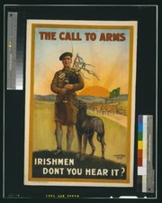 8" x 10" Photo The Call to Arms,Irishmen,Irish Soldiers,World War I,WWI