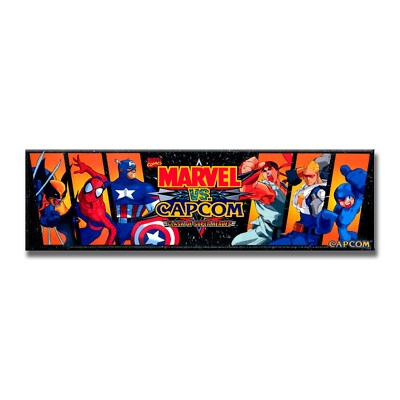 Marvel Vs. Capcom Premium Arcade Marquee Restoration Backlit Sign Insert
