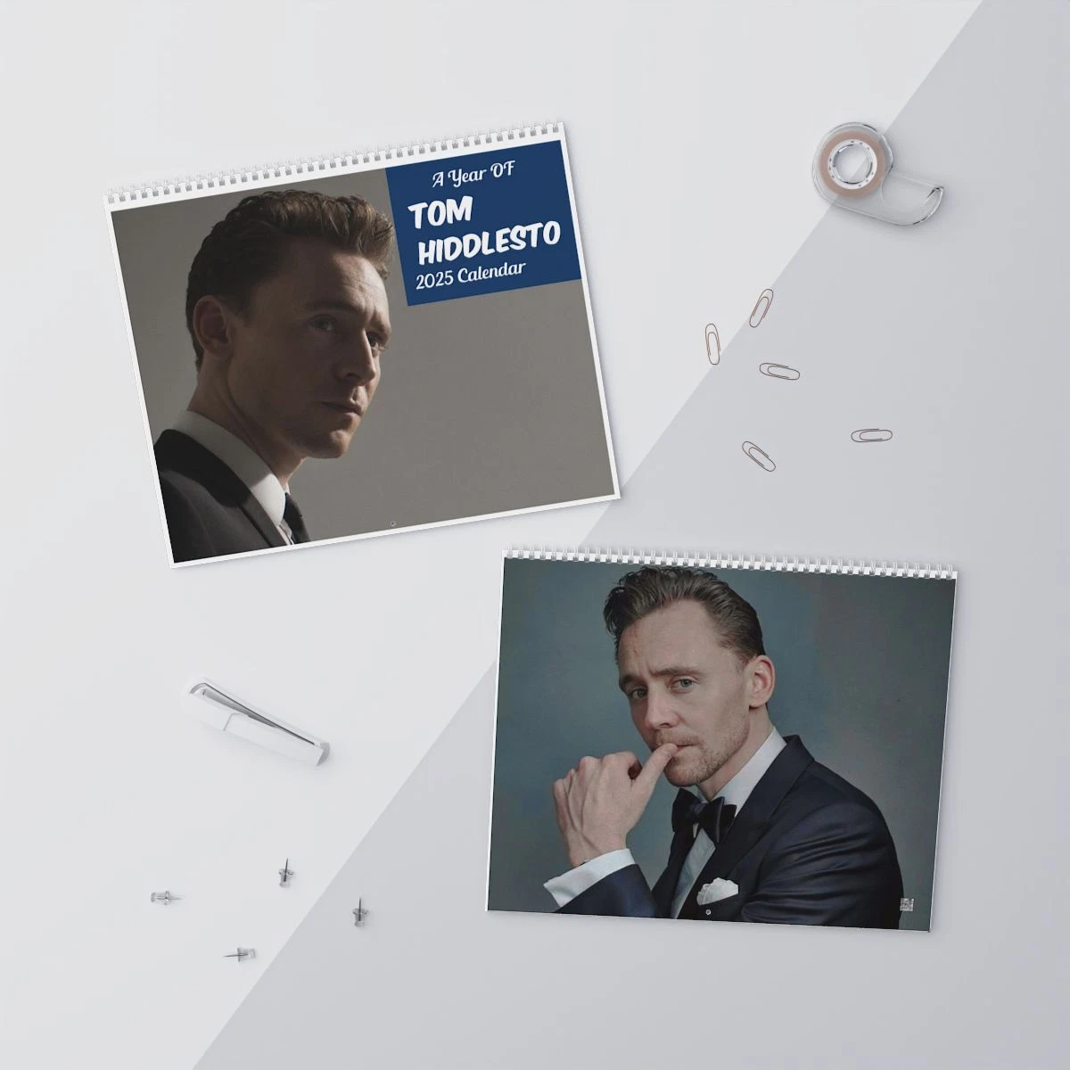Tom Hiddleston  2025 Wall Calendar