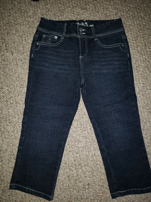 Jolt Jeans Denim Cropped Stretch Size 12 EUC