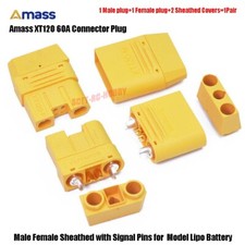 10pairs Amass XT120 60A Large Current Lipo Battery Connector Male Female RC Plug