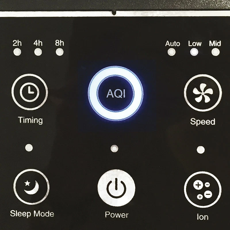 Purificatore Aria Ionizzatore Argo Pury Bianco Filtro Aria per 35 metri cubi, fotografia 3 di 7