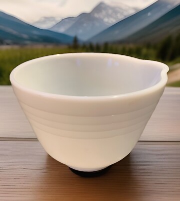 Vintage Pyrex Batter Bowl White Milkglass 6.5'' ~ for Hamilton Beach Mixer