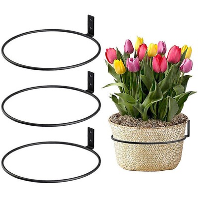 Blumentopf Wandmontage Ring Halter Garten Hängender Korb Halterung Lagerregal
