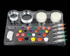 Disposable Workstation 24 Trays Ink Cups Tattoo Pen Cartridge Needles Holders