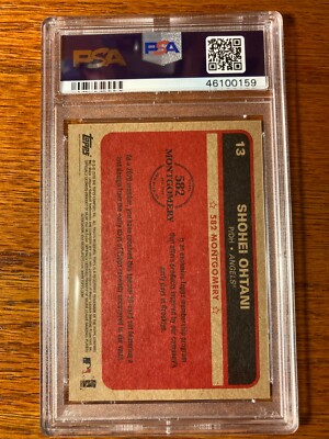 2019-20 Topps 582 Montgomery SHOHEI OHTANI #13 Set 1 PSA 10 - GEM