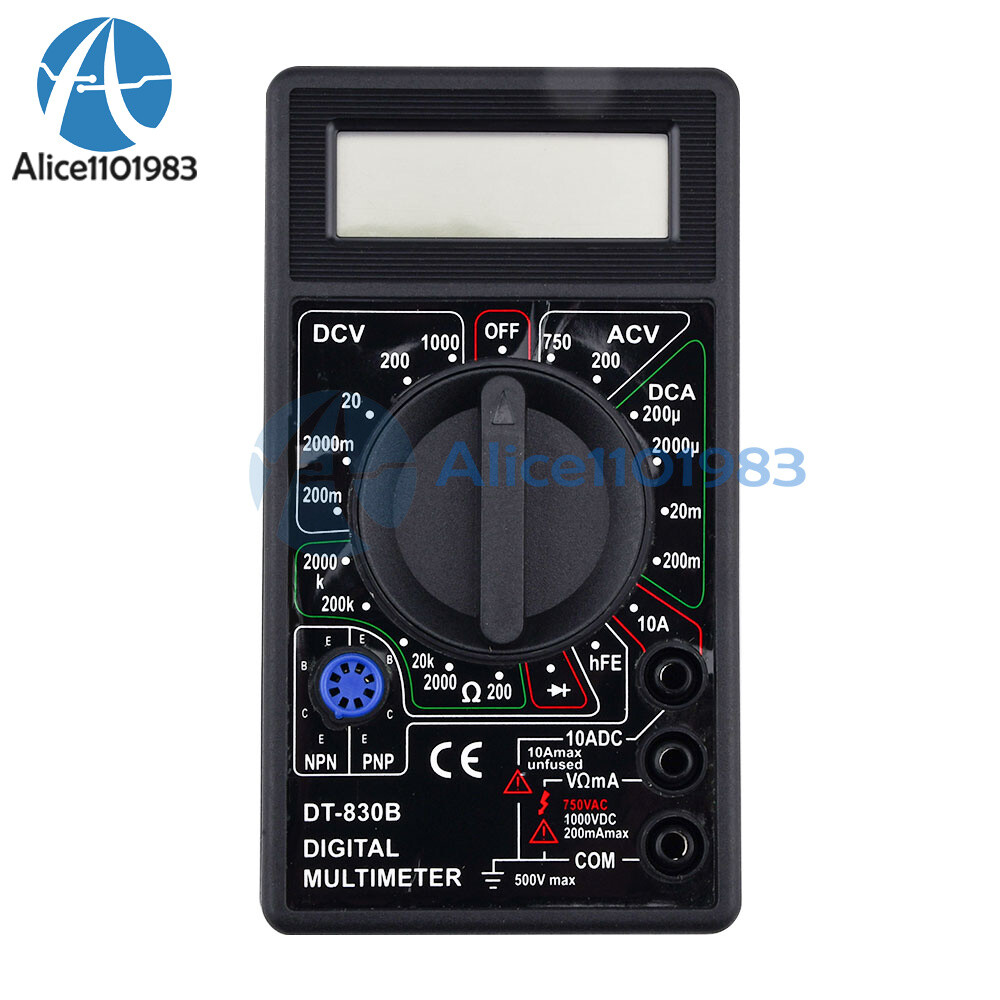 Digital Multimeter AC DC Voltmeter Ohm Electrical Multi Tester.