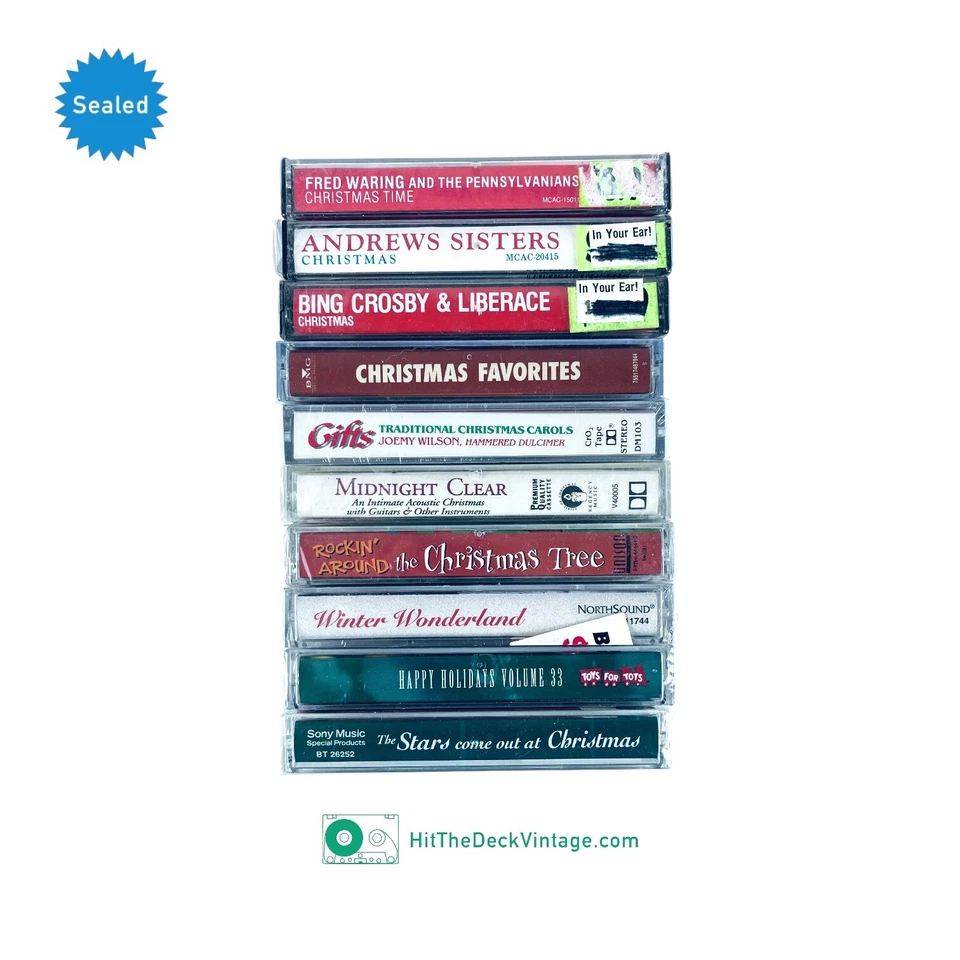10 Christmas Holiday Cassette Tapes: Traditional & Crooners & Country SEALED - Image 3 of 3