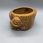 Vintage Brush McCoy Marked 513 USA Small Squirrel Planter Trinket