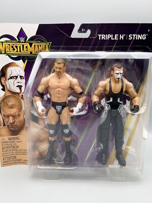 WWE Triple H & Sting Wrestlemania 2-Pack Action Figures Mattel | eBay