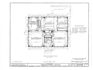 Gambrel Roofed Colonial  New  England House  plans  wood 