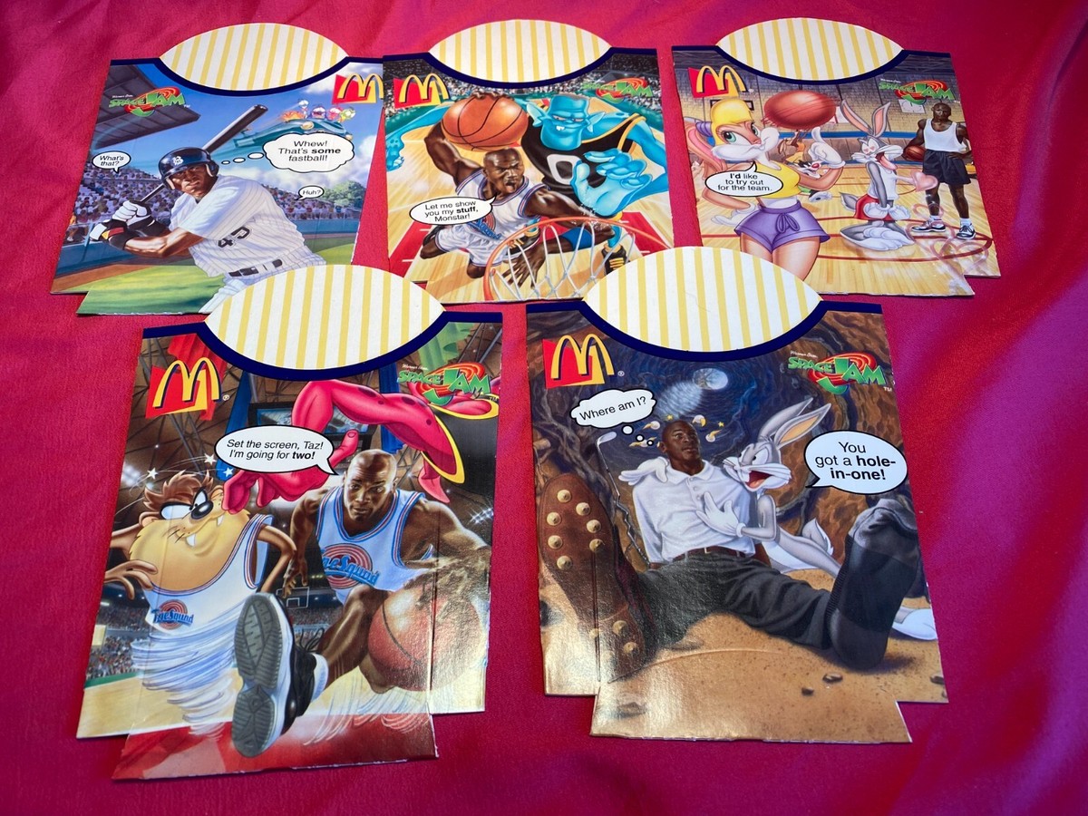 Vintage 1996 McDonalds Space Jam French Fry Box (U Pick) Michael