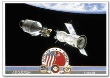APOLLO-SOYUZ MISSION ASTRONAUT & COSMONAUT CREW AUTOGRAPHS LIMITED EDITION LITHO