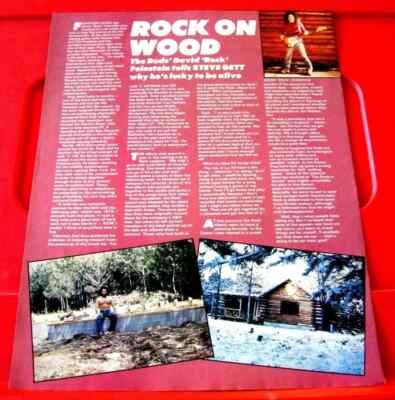 The Rods/David Feinstein Vintage ORIG 1982 Kerrang Full Page ARTICLE/INTERVIEW