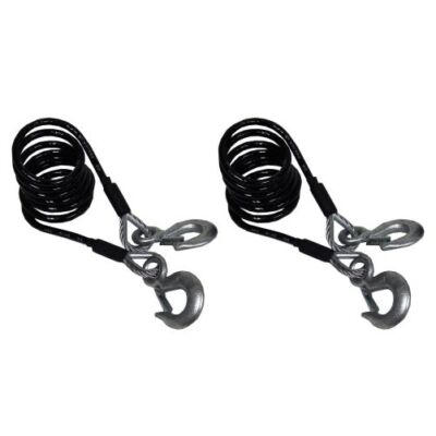 Blue Ox BX88362 Safety Cable Kit Class V 15000 lb 7 ft
