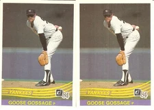 2 CARD 1984 DONRUSS GOOSE GOSSAGE BASEBALL CARD LOT #396